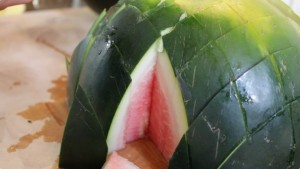 Watermelon cubes