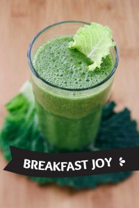 I love preparing a green juice for breakfast